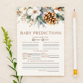 Tall Träd Blommig Baby Shower Gissningar Spel
