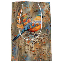 Tall träd, Höst löv och Bluebirds.