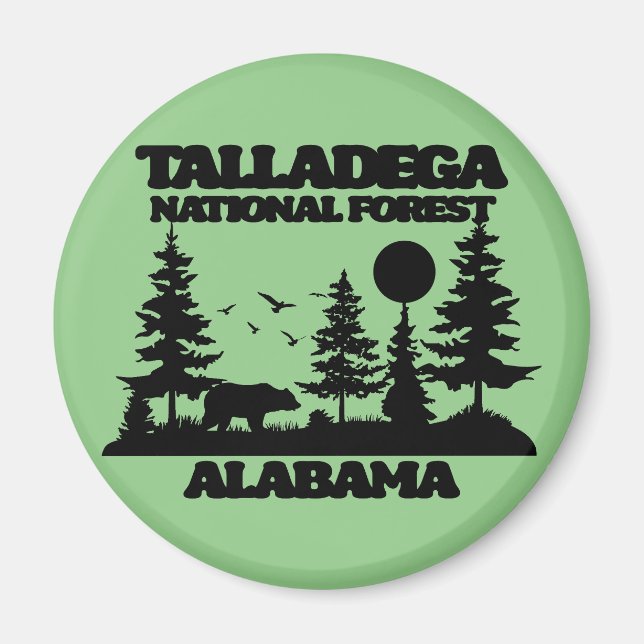 Talladega National Forest Magnet (Framsidan)