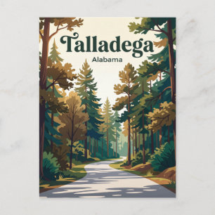 Talladega National Forest Road Alabama Vykort