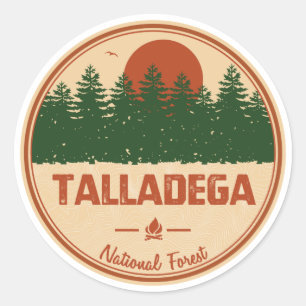 Talladega National Forest Runt Klistermärke