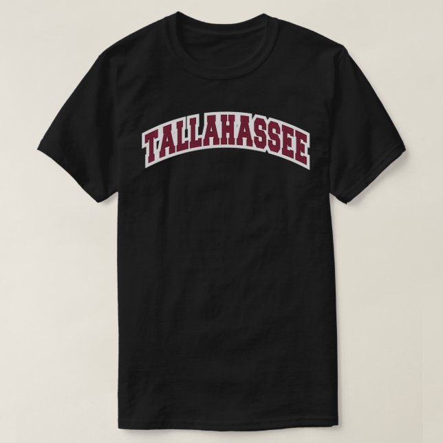 Tallahassee Florida Classic Athletic Sports T Shirt (Design framsida)