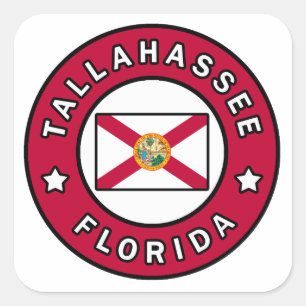 Tallahassee Florida Fyrkantigt Klistermärke