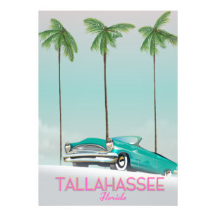Tallahassee Florida-reseaffisch Fototryck