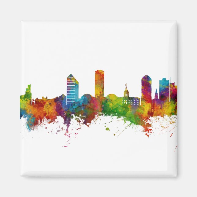 Tallahassee Florida Skyline Magnet (Framsidan)