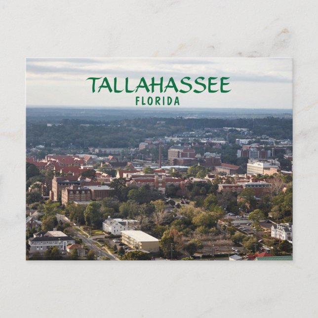 Tallahassee, Florida, stadens flyg Vykort (Framsida)