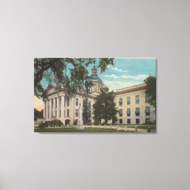 Tallahassee, Florida - Statens yttre vy Canvastryck (Framsida)