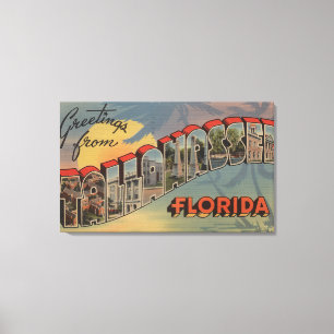 Tallahassee Florida - stora brevplatser Canvastryck