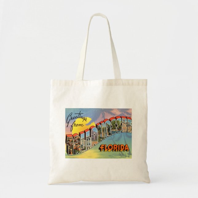 Tallahassee Florida Sunshine State Tote Bag Tygkasse (Framsidan)