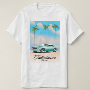 Tallahassee Florida Travel-affisch. T Shirt
