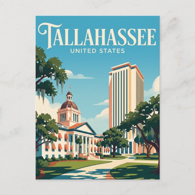 Tallahassee Florida Vykort (Framsida)