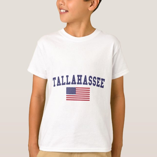 Tallahassee US Flagga T Shirt (Framsida)
