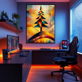 Tallar - Kubistiskt minimalistiskt mästerverk insp Poster