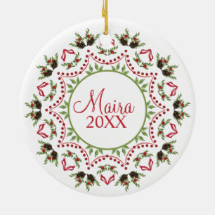 Tallar och bär Mandala foto Ornament