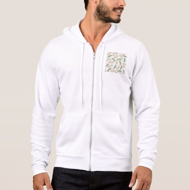 Tallar och cedergröna grenmönster t shirt (Framsida)