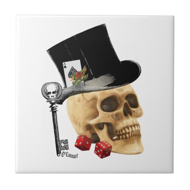 Tallatsodesign för Fantasy Gothic spelare Kakelplatta (Framsidan)