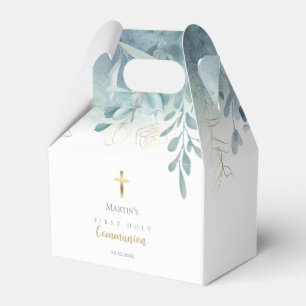 Tallblågrön Första Heligan Kommunision Presentaskar