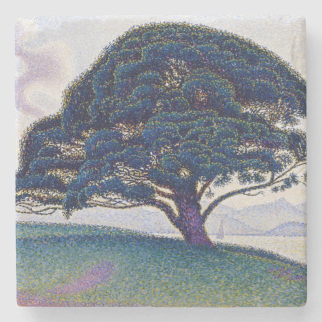 Tallen Bonaventure, Oljemålning, Paul Signac Stenunderlägg (Framsidan)