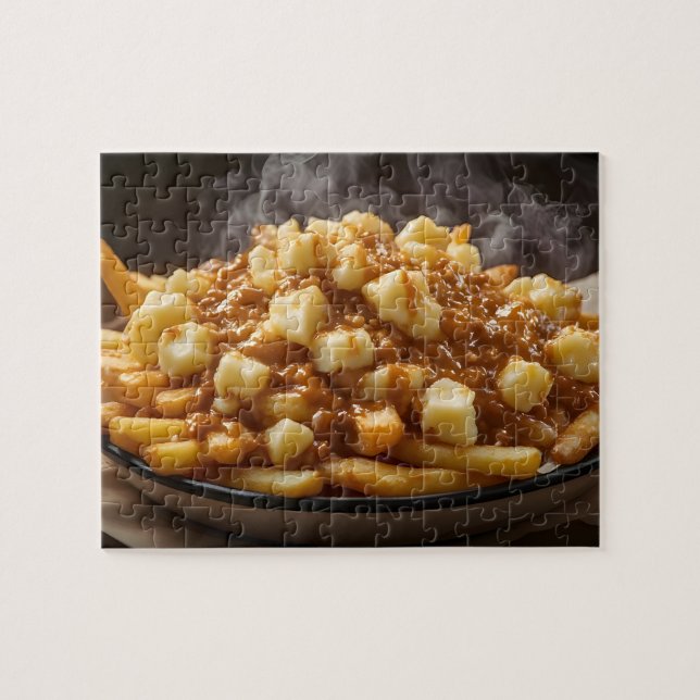 Tallerken Poutine Pussel (Horisontell)