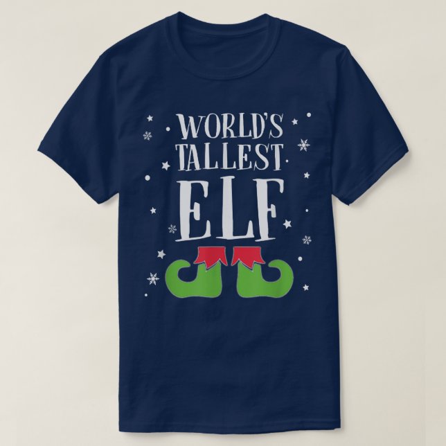 Tallest Elf Funny Elf För manar kvinnor Kids T Shirt (Design framsida)