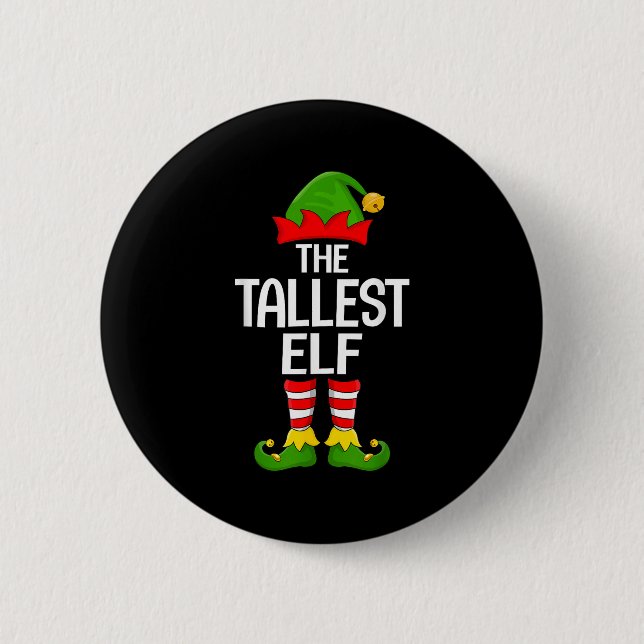 Tallest Elf Julafton Matching Family Elf Squad Chr Knapp (Framsida)