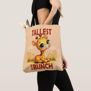 Tallest i Bunch pun Cute Baby Giraffe tecknad Tygkasse