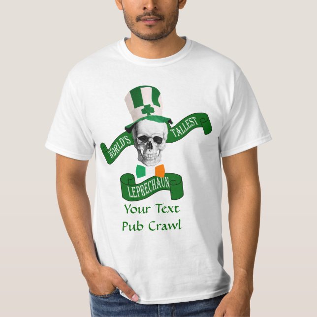 Tallest leprechaun St patrick's day Tee Shirt (Framsida)
