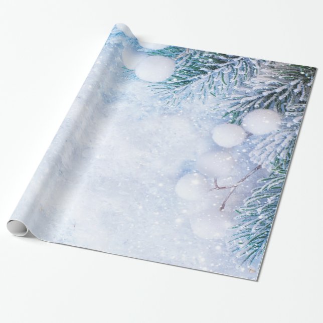 Tallgrenar, Snö Presentpapper (Utrullad)