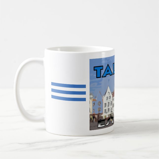 Tallin, besök Estland... Kaffemugg (Vänster)