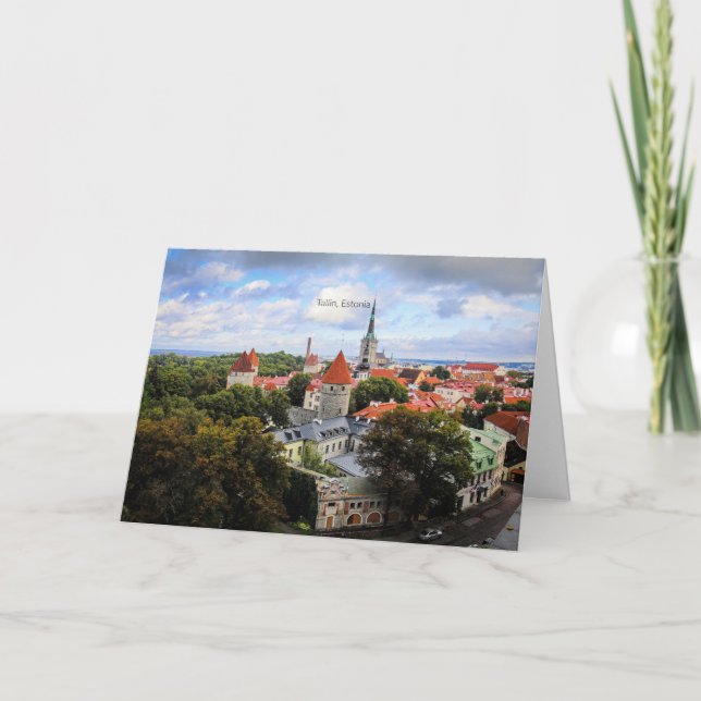 Tallin, Estlands historiska center Kort (Framsida)