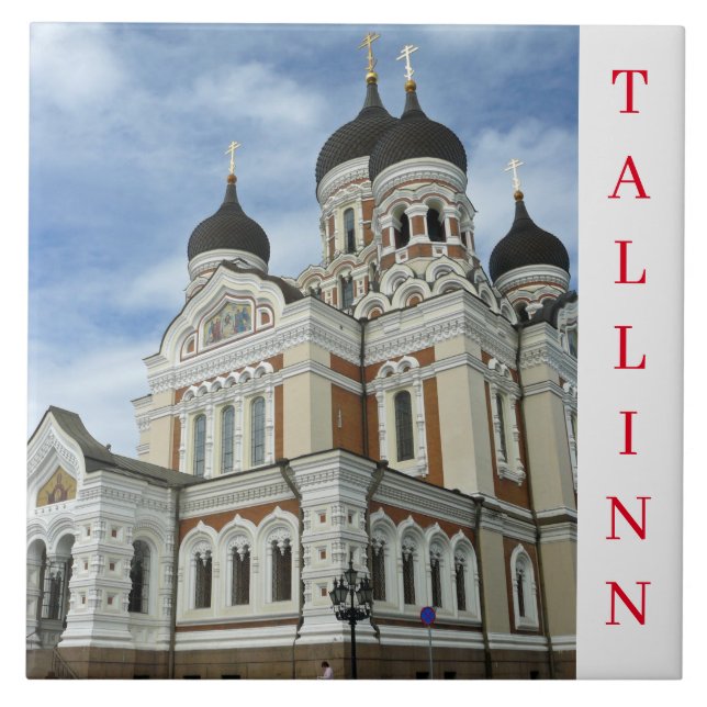 Tallinn Alexander Nevsky Cathedral keramic tile Kakelplatta (Framsidan)