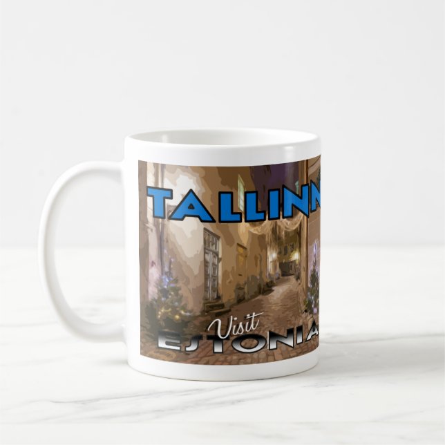 Tallinn, besök Estland i Kärlek Kaffemugg (Vänster)