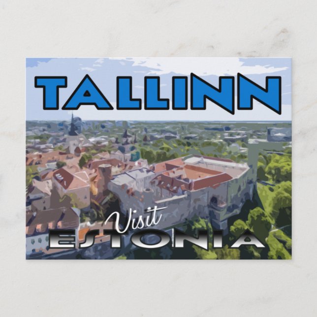 Tallinn, besök Estland Vykort (Framsida)