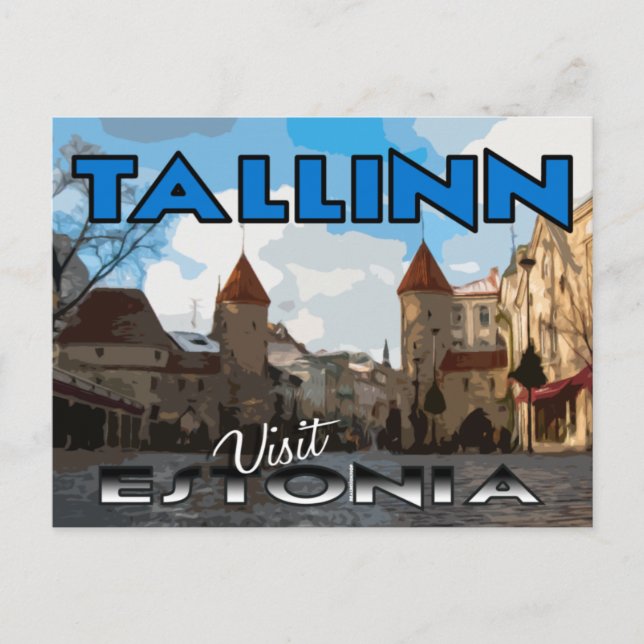 Tallinn, besök Estland Vykort (Framsida)