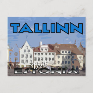 Tallinn, besök Estlands vykort