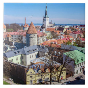 Tallinn-erivat i centrala delen av staden kakelplatta