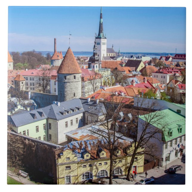 Tallinn-erivat i centrala delen av staden kakelplatta (Framsidan)