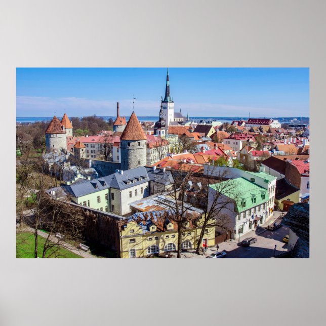 Tallinn-erivat i centrala delen av staden poster (Framsidan)