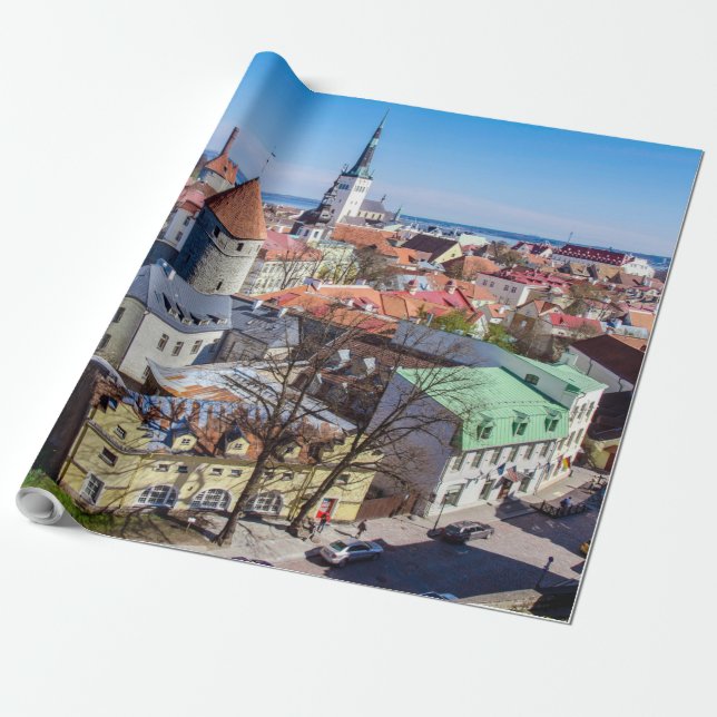 Tallinn-erivat i centrala delen av staden presentpapper (Utrullad)