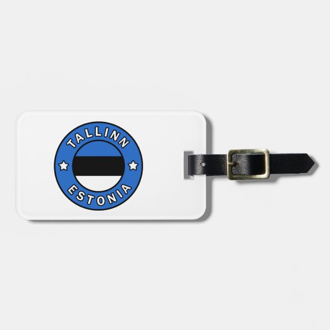 Tallinn Estland Bagagebricka (Horisontell Framsida)
