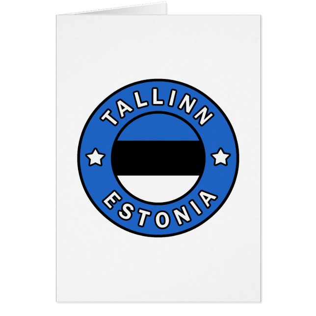 Tallinn Estland Hälsningskort (Framsidan)