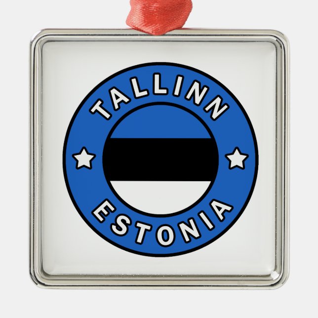 Tallinn Estland Julgransprydnad Metall (Framsidan)