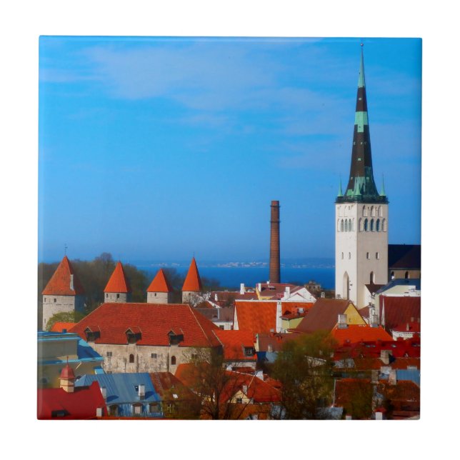 Tallinn Estland Kakelplatta (Framsidan)