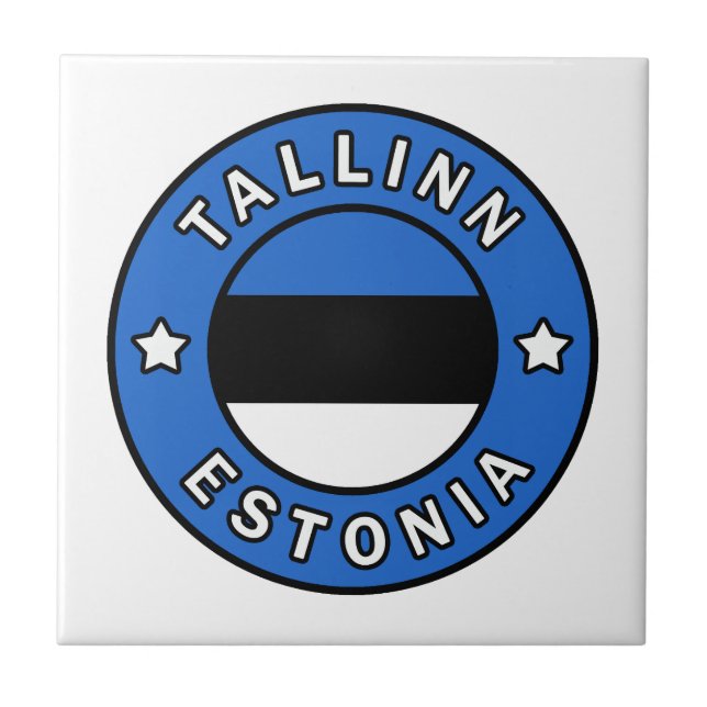 Tallinn Estland Kakelplatta (Framsidan)