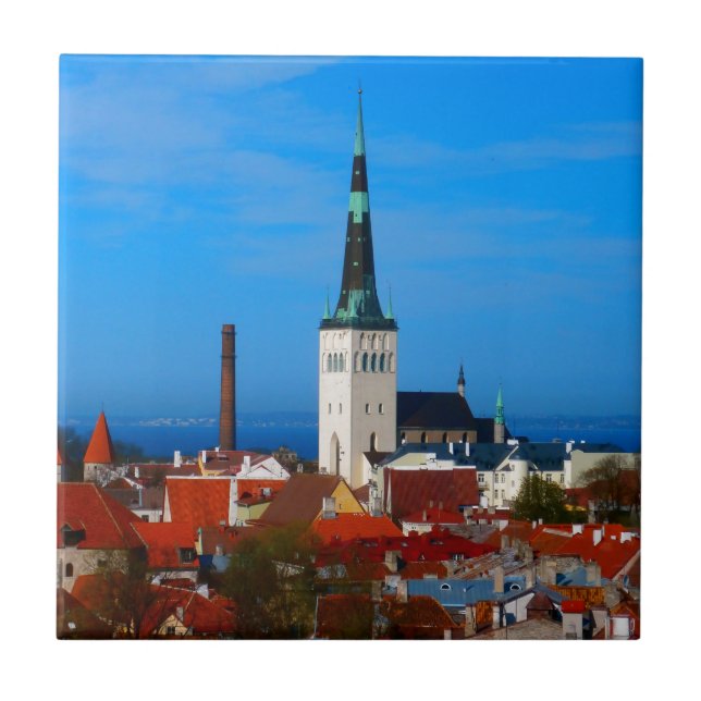 Tallinn Estland Kakelplatta (Framsidan)