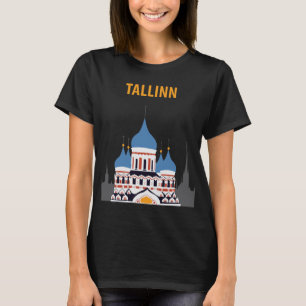 Tallinn Estland Ortodoxa Kyrkan Resa T Shirt