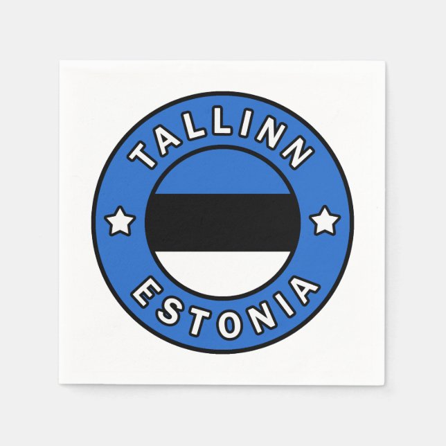 Tallinn Estland Pappersservett (Framsidan)