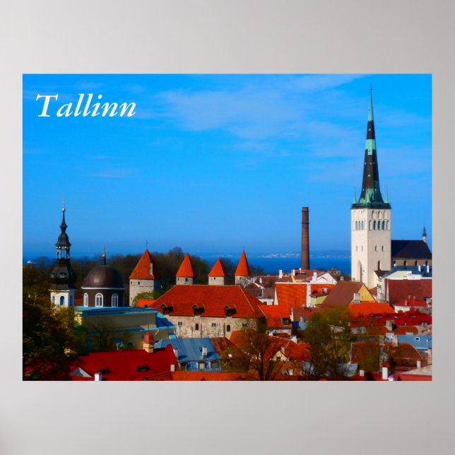 Tallinn, Estland Poster (Framsidan)