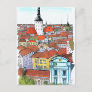 Tallinn Estoniska konstkort Vykort