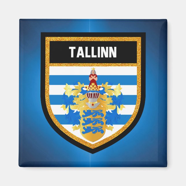 Tallinn Flagga Magnet (Framsidan)